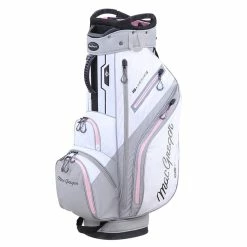 Macgregor 15 Series Water Resistant 10'' Ladies Golf Cart Bag - White/Orchid
