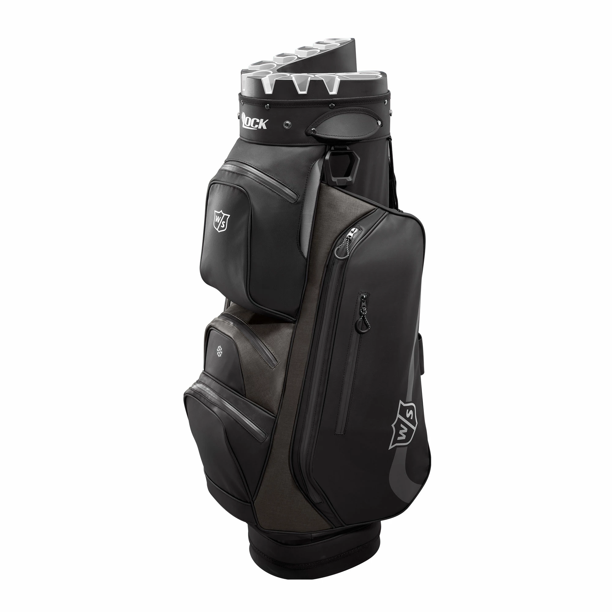 Wilson I Lock Rain Golf Cart Bag - Black/Silver