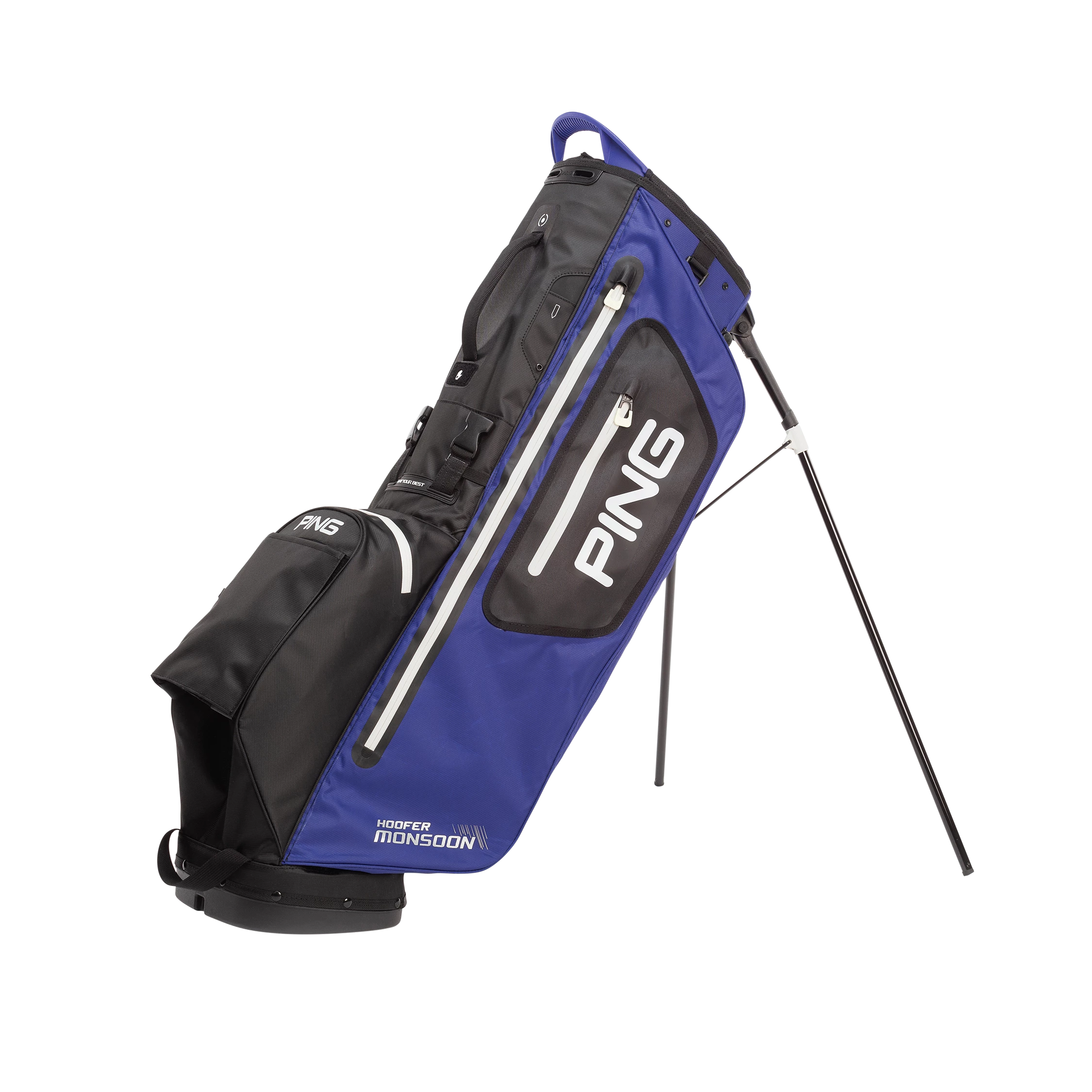 Ping Hoofer Monsoon Waterproof Golf Stand Bag - Cobalt Blue/Black