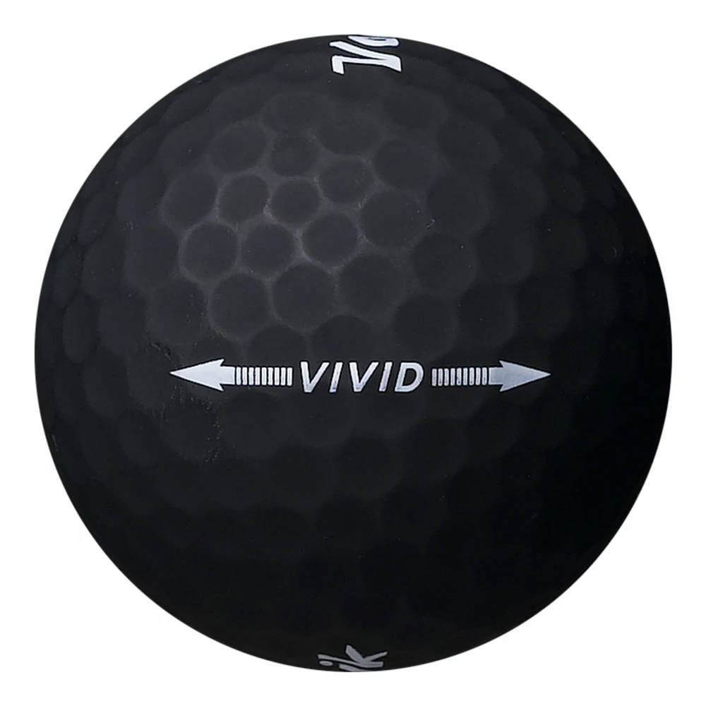 Volvik Vivid Golf Balls 12Pack UNISEX BLACK - Image 4