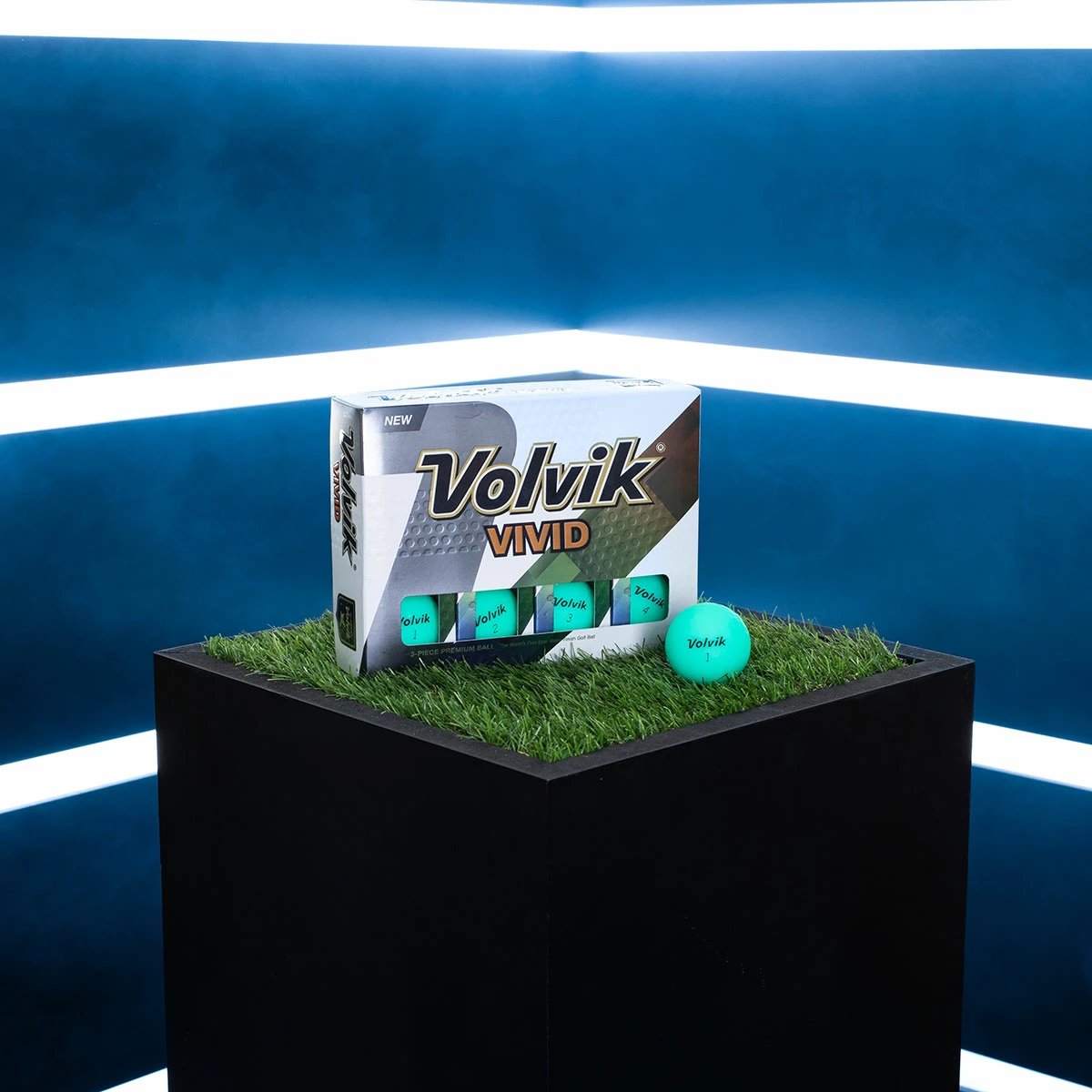 Volvik Vivid Golf Balls 12Pack UNISEX MINT GREEN - Image 2