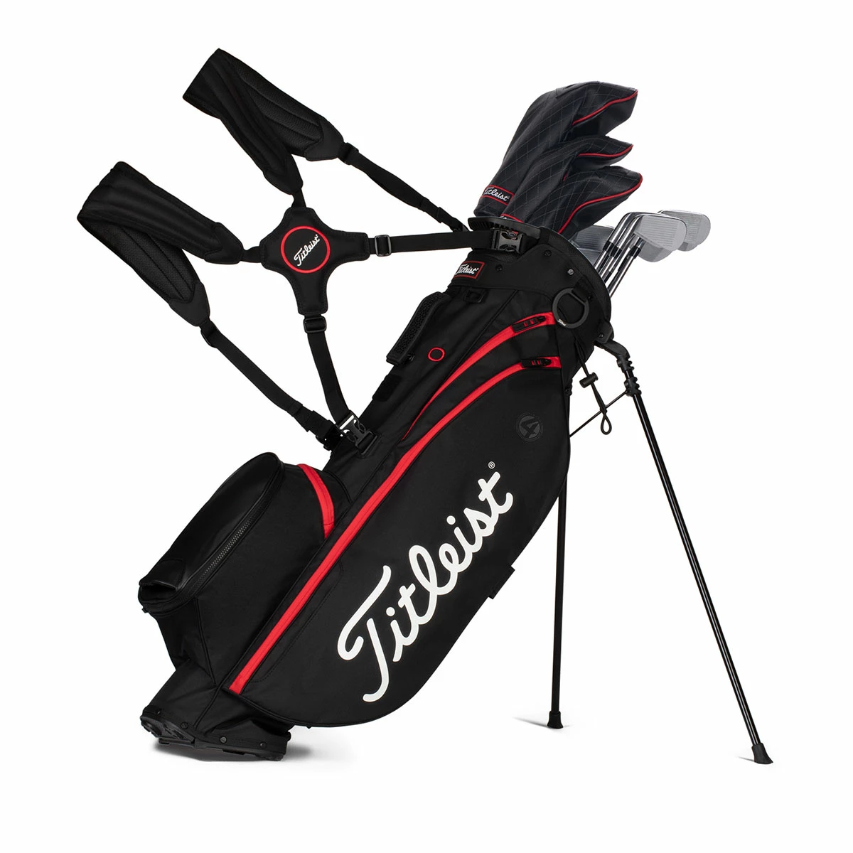 Titleist Players 4 Stand Bag UNISEX ONE SIZE BLKBLKRED - Image 2
