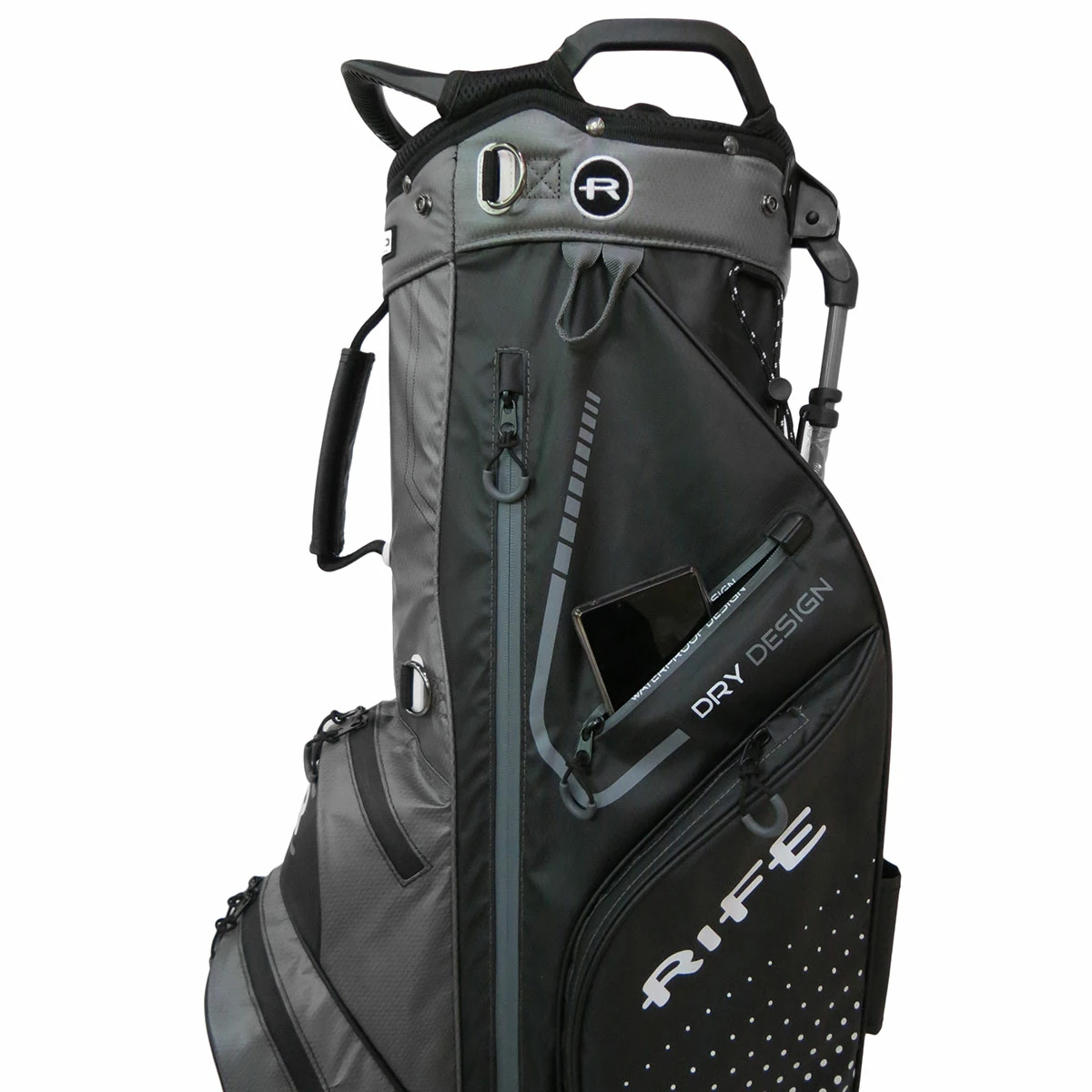 Rife Waterproof Stand Bag UNISEX ONE SIZE BLACK - Image 5