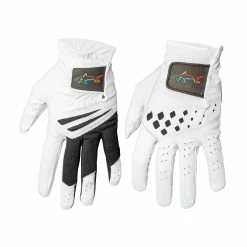 Greg Norman Glove Dual Pack MENS SMALL WHITE BLK