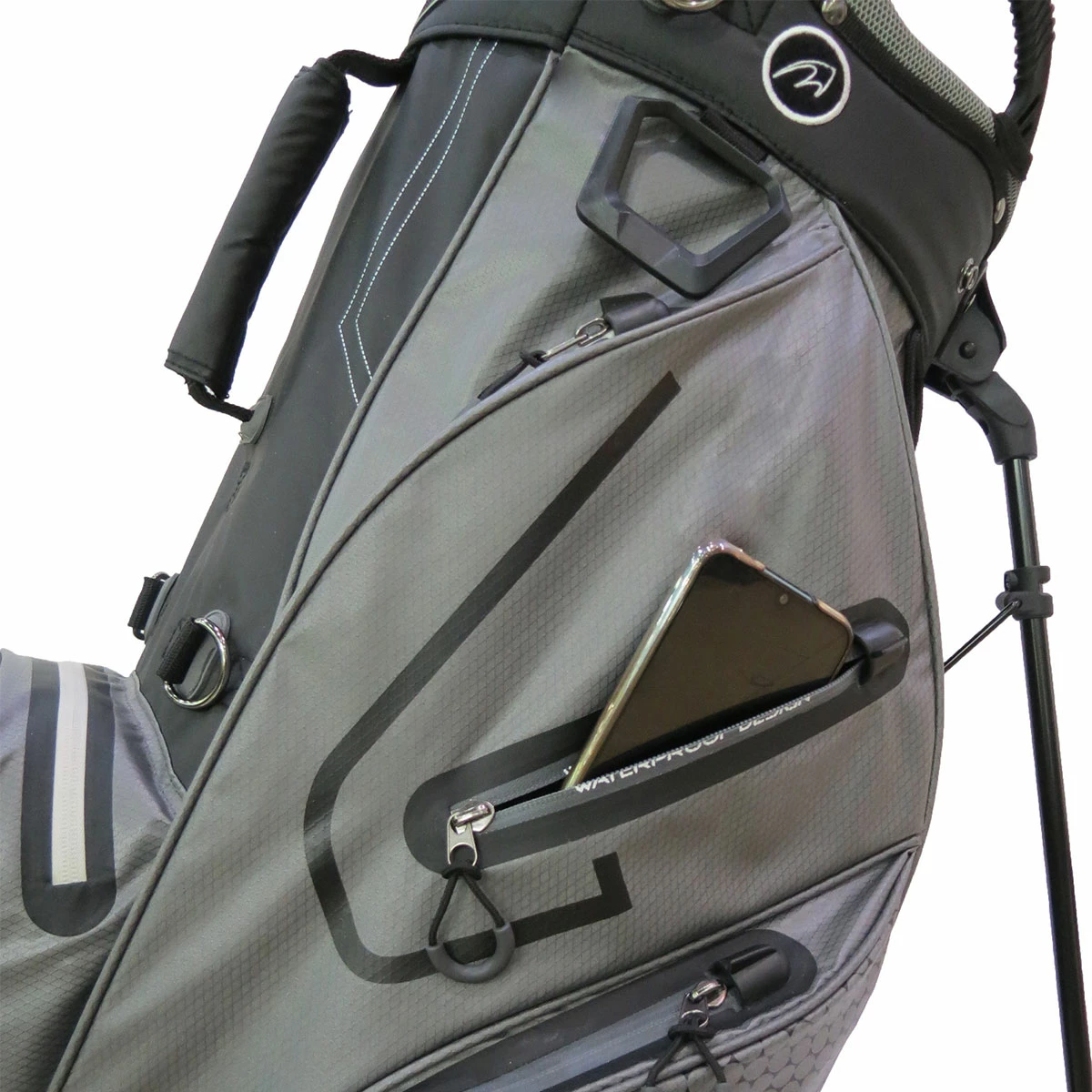 Benross Protec 2 WP Stand Bag UNISEX ONE SIZE GRY BLACK - Image 6