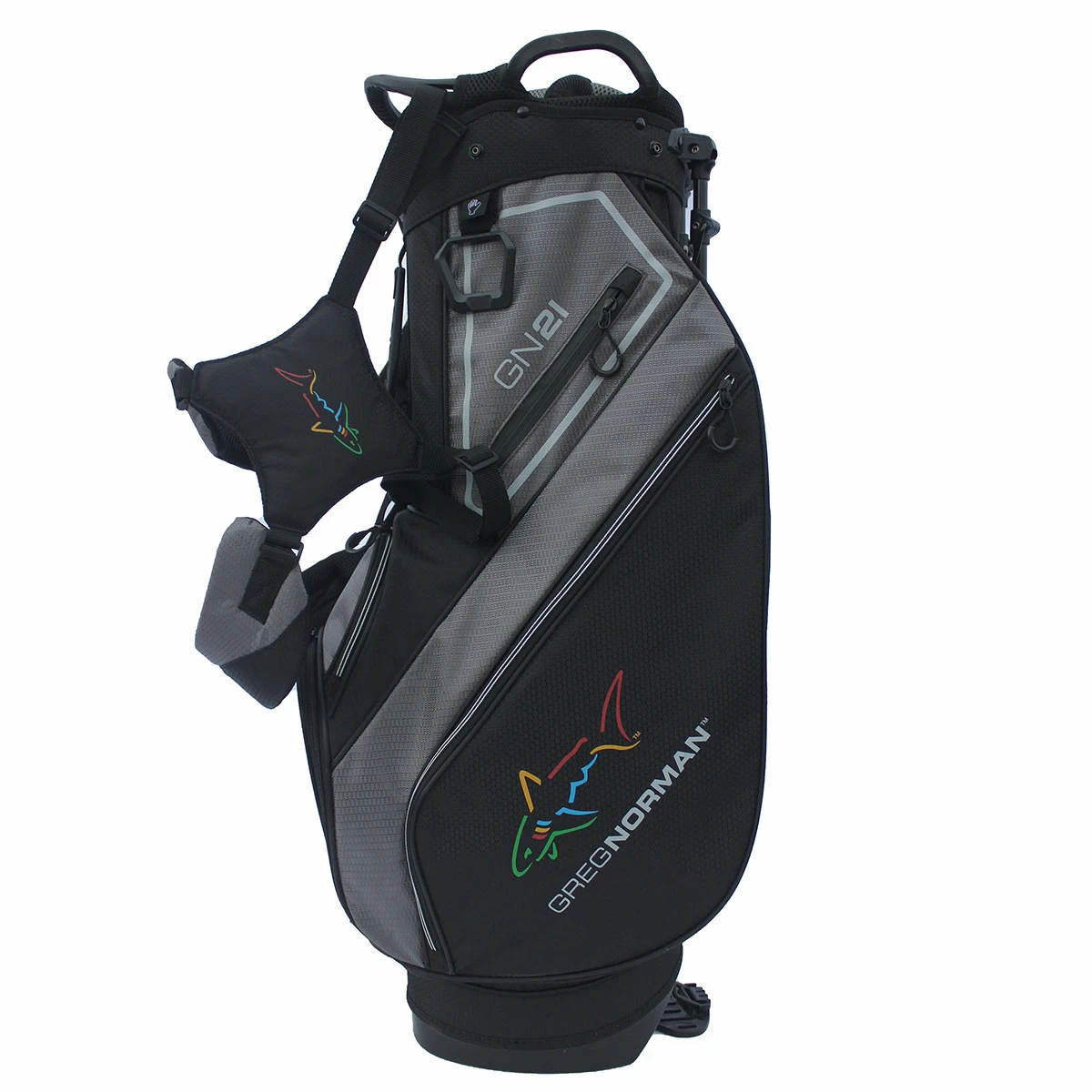 Greg Norman Stand Bag UNISEX ONE SIZE BLACKGREY - Image 5
