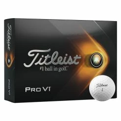 Titleist Pro V1 12 Ball Pack WHITE
