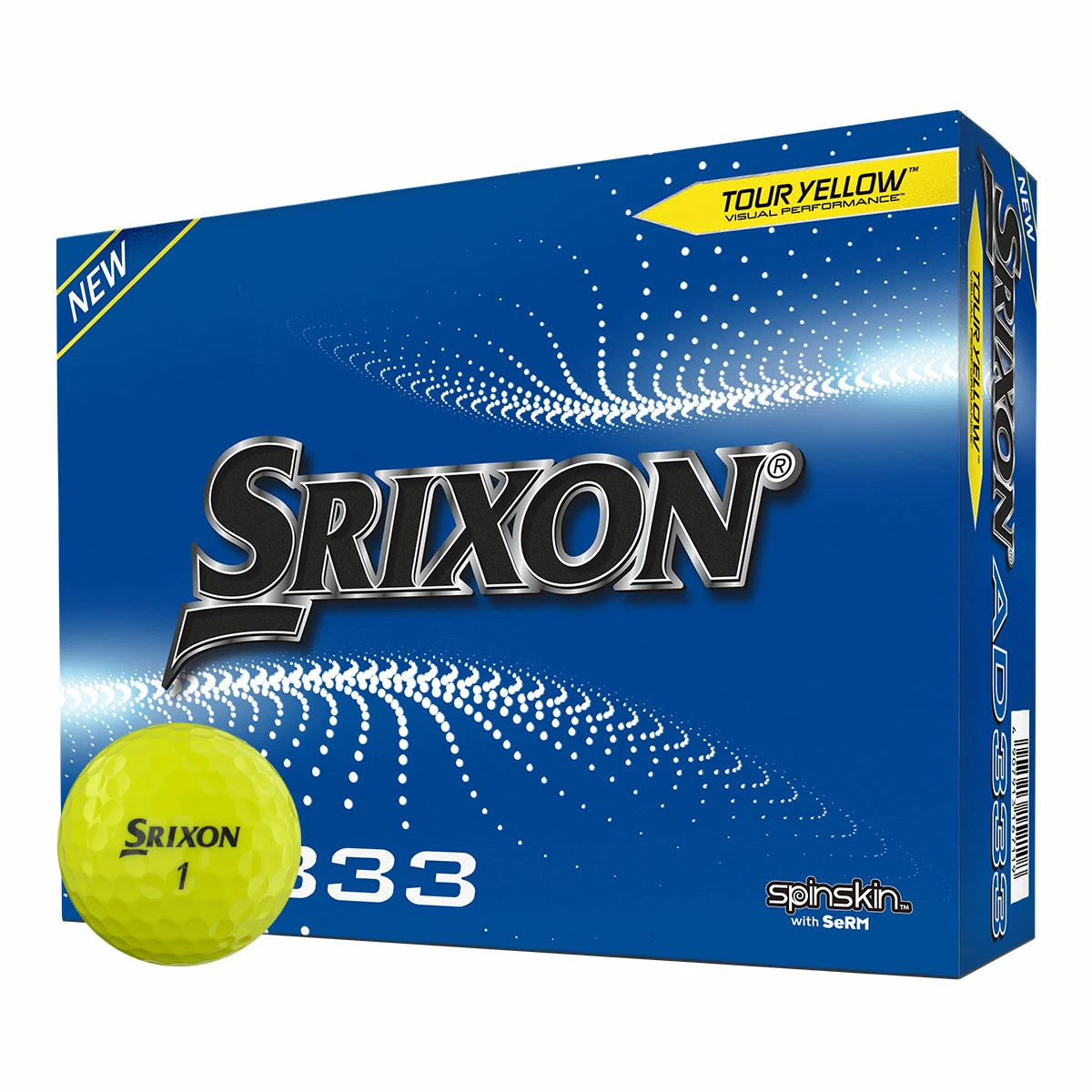 Srixon AD333 12 Ball Pack NEW YELLOW