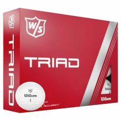 Wilson Staff TRIAD 12 Ball Pck WHITE