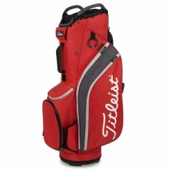Titleist 14 Cart Bag DARK RED GRAPHITE GREY