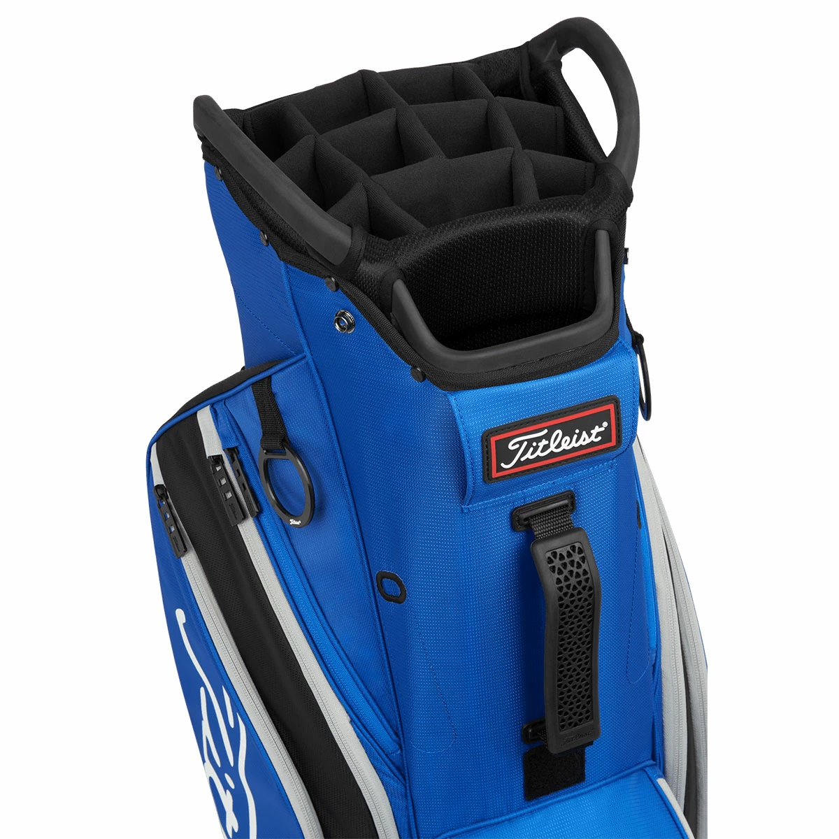Titleist 14 Cart Bag ROYAL BLACK GREY - Image 4