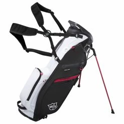 Wilson Staff EXO LiteStand Bag DYNAPOWER BLACK WHITE RED