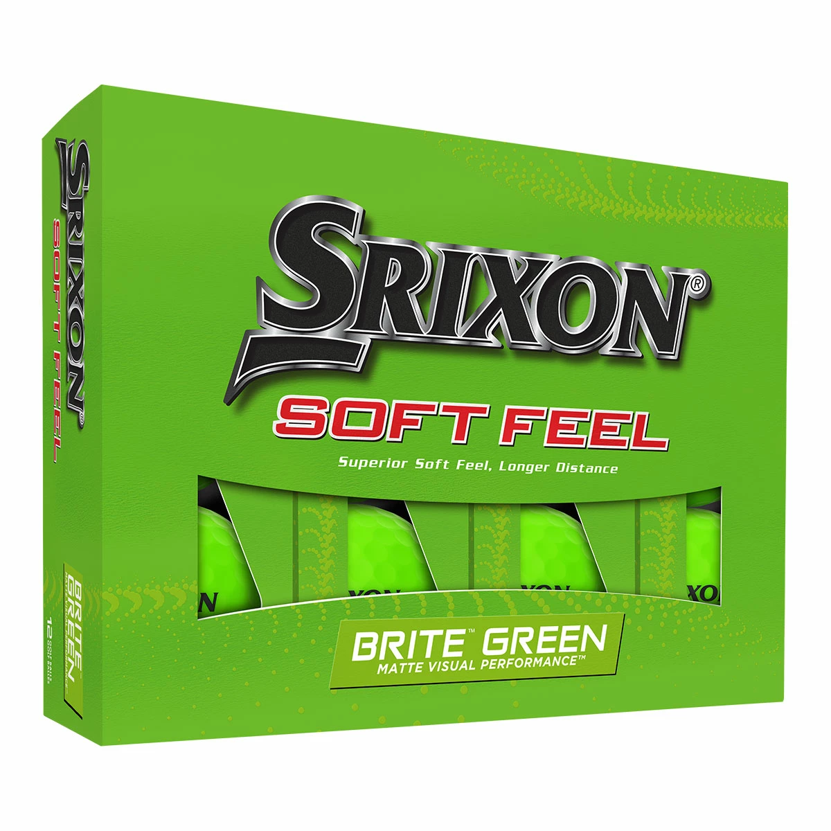 Srixon Soft Feel Brite 12 Pk BRITE GREEN - Image 2