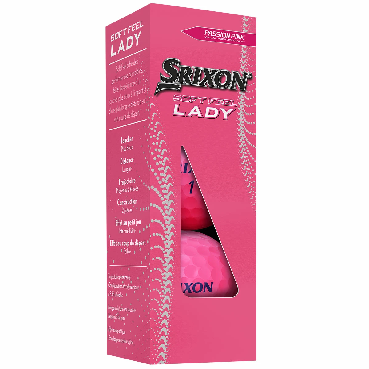 Srixon Soft Feel Ladies 12Pk PASSION PINK - Image 4
