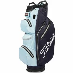 Titleist StaDry Waterproof 14 Way Golf Cart Bag - Navy/Sky/Grey