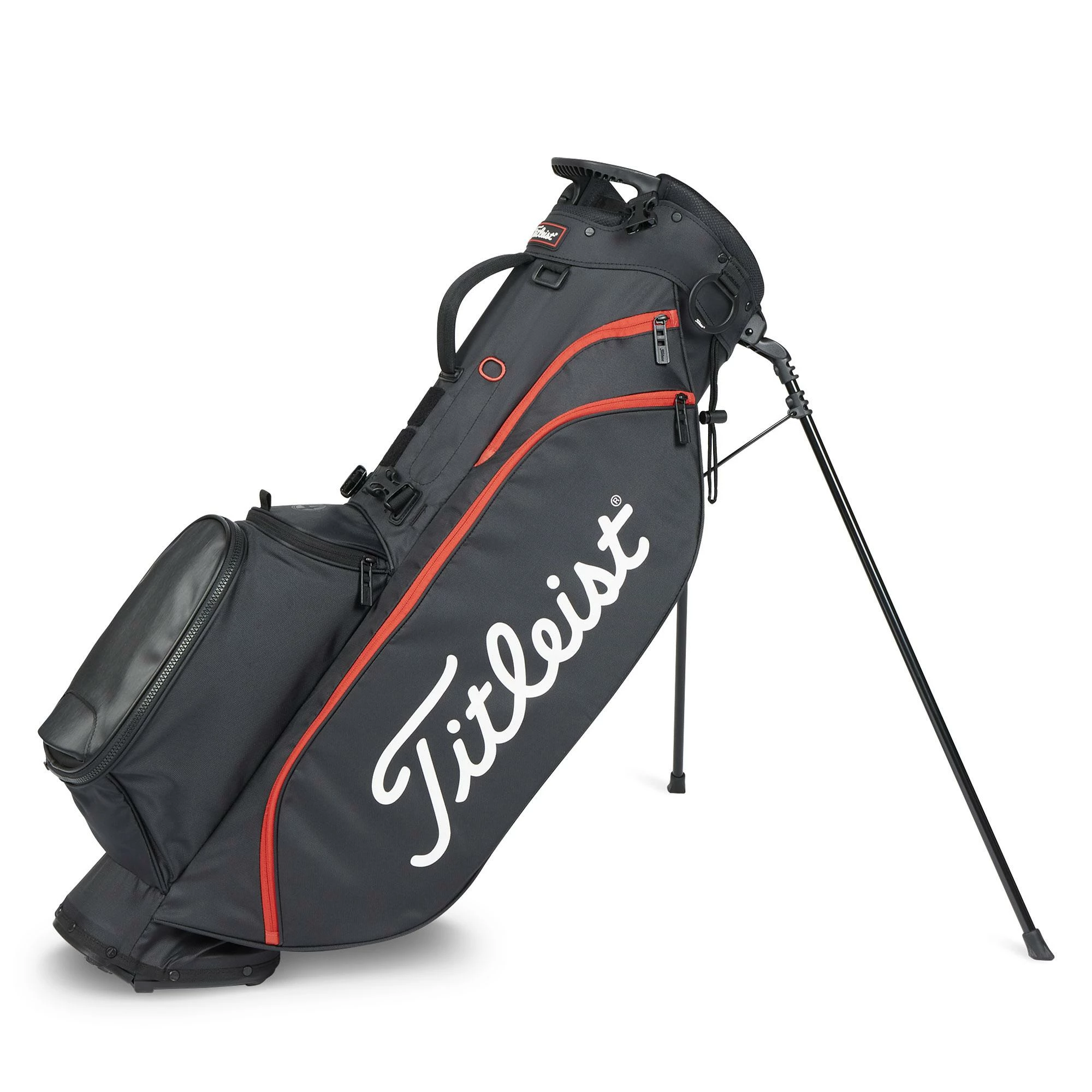 Titleist Players 4 Golf Stand Bag - Black/Black/Red